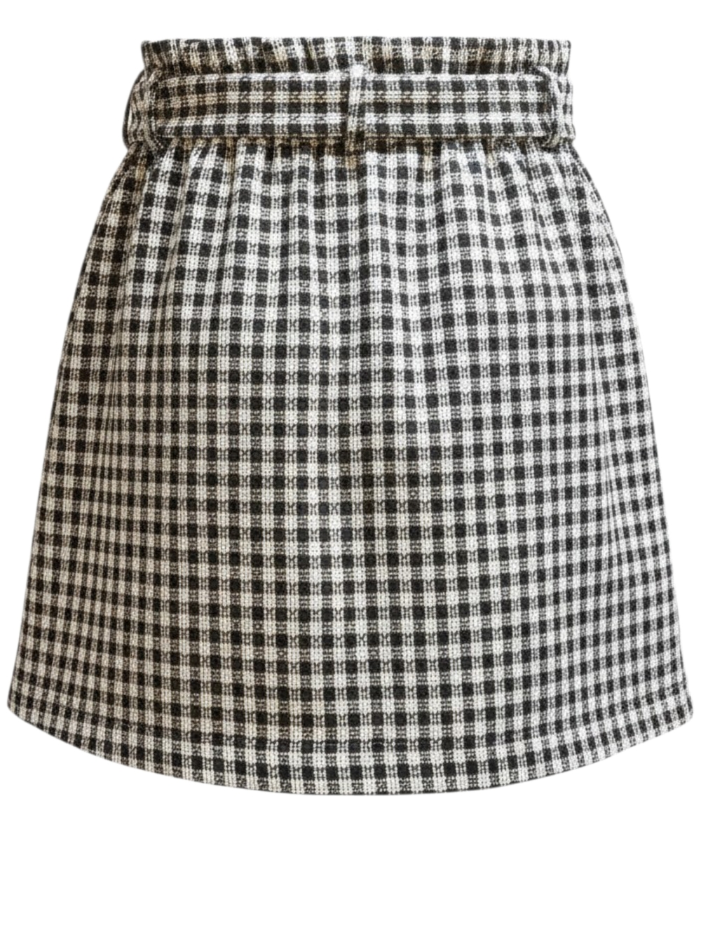 Black Gingham Skirt- Bowtie Detail-Size XL- EUC - Picture 3 of 7